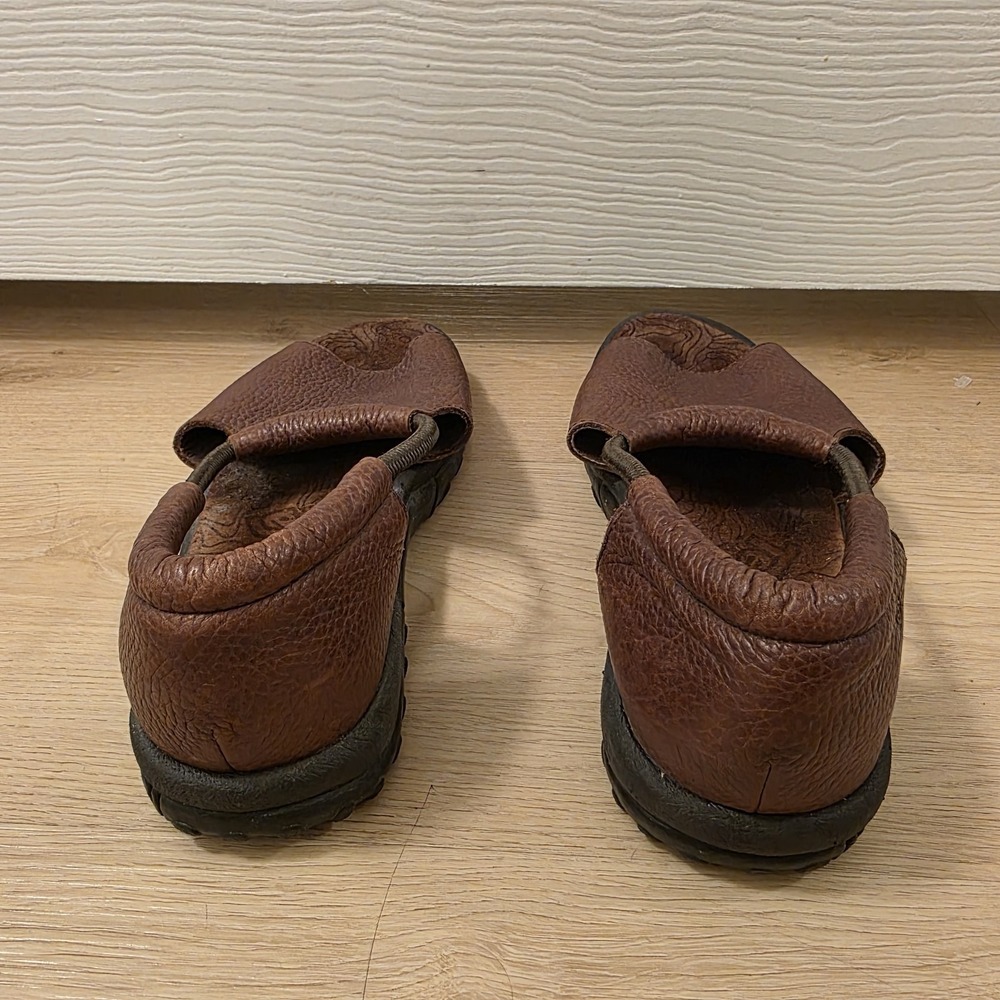 Teva Brown Leather Slingback Grunge Outdoor Granola Girl Phoebe Sandals Size 9 - Picture 4 of 7